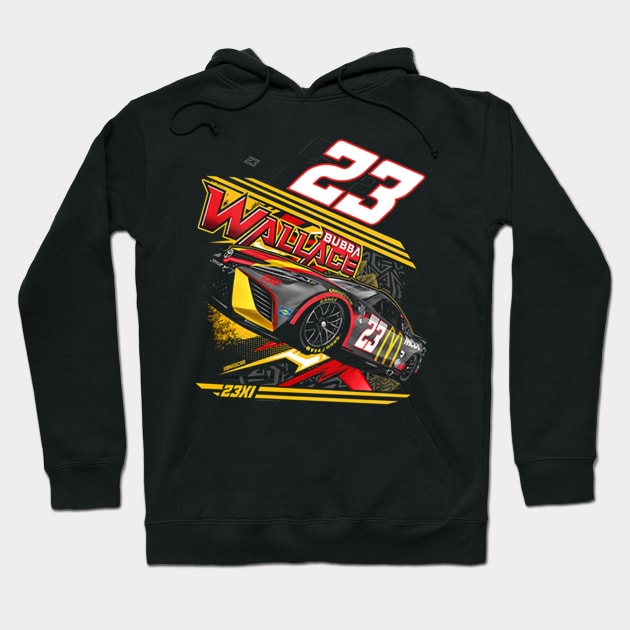 Bubba Wallace 23XI Racing Hoodie by art.Hamdan